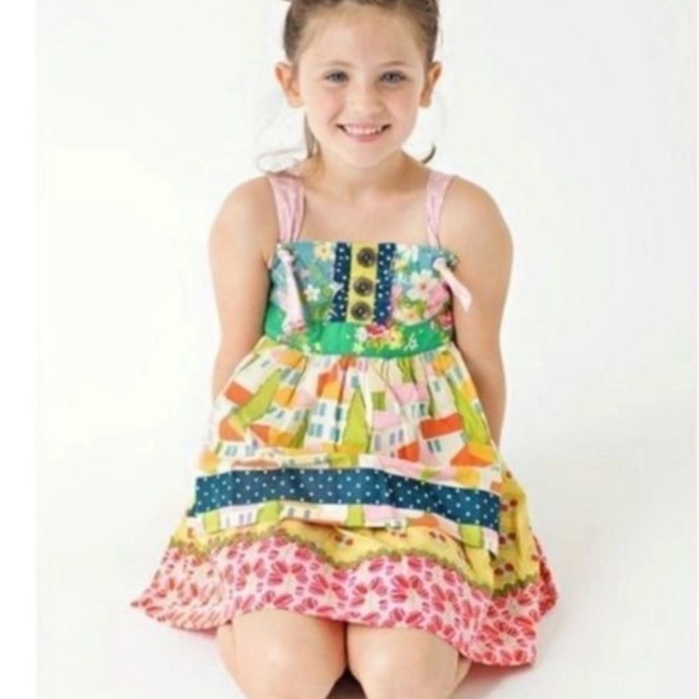 Matilda Jane Perry Inn Knot Dress Size 4